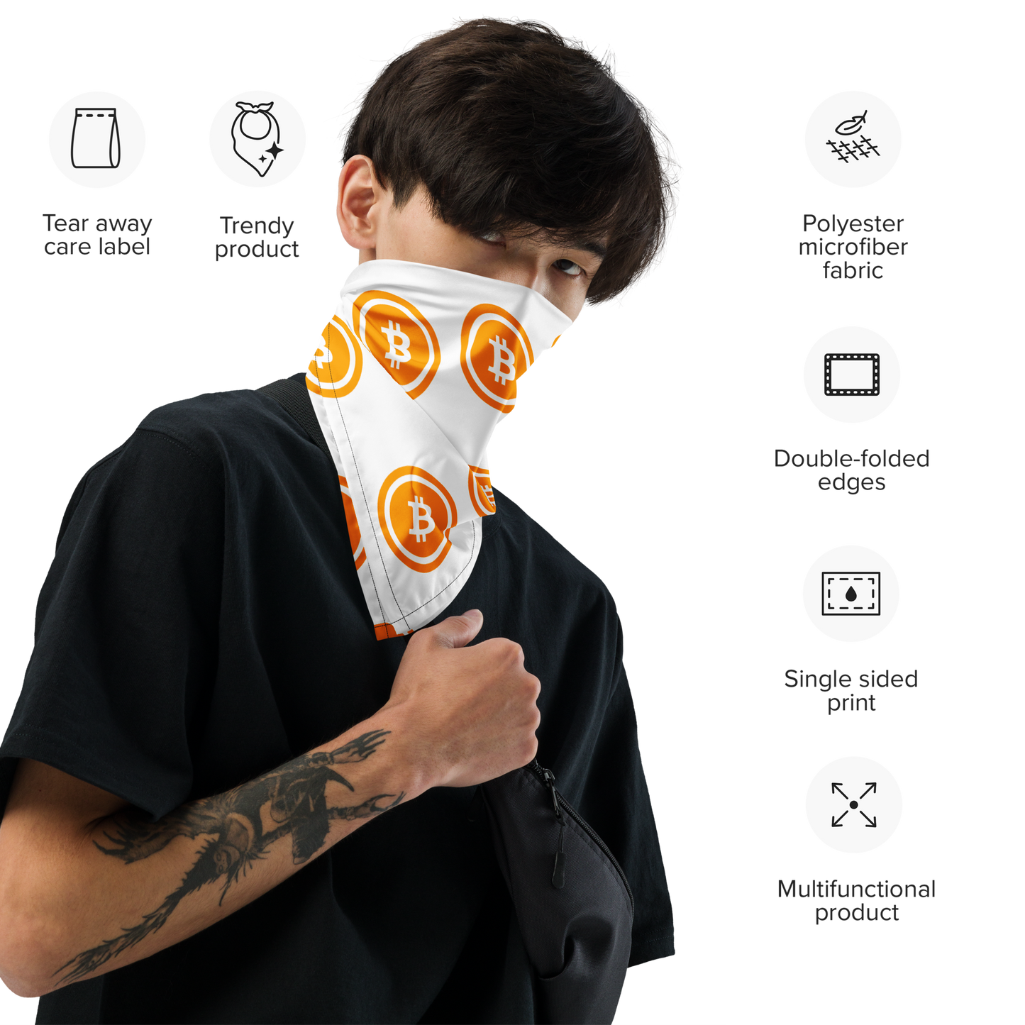 Bandana Bitcoin Exclusiva - Muestra tu Pasión por las Criptomonedas