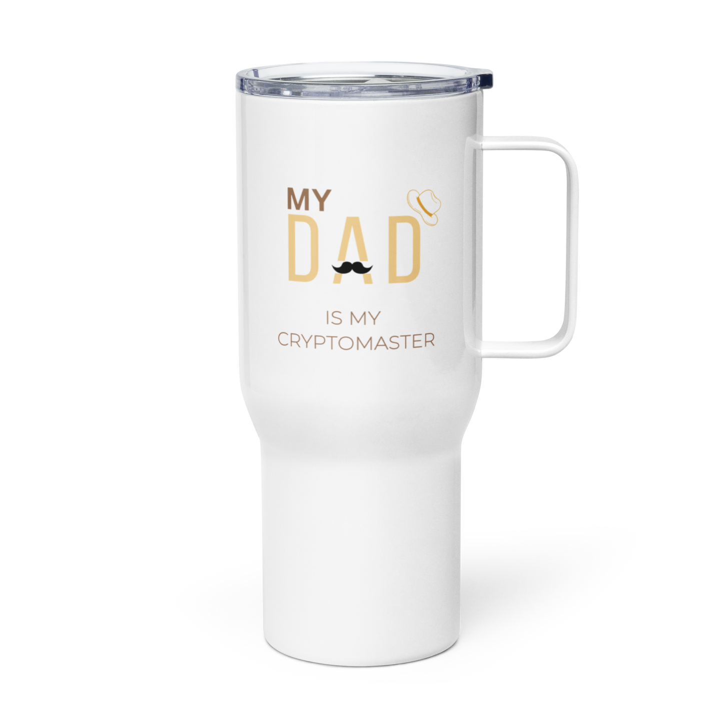 Taza/termo de viaje con asa DAD Criptomaster